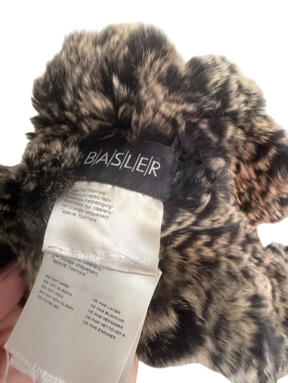BASLER Dark Brown Rabbit Fur Scarf Womens - Picture 5 of 5
